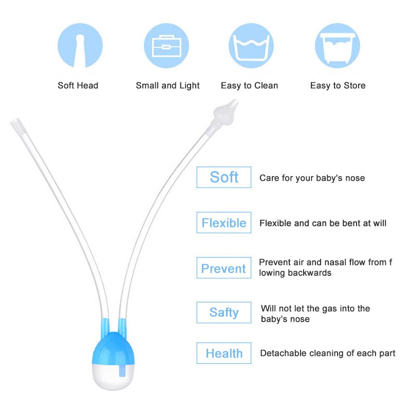 Nose Aspirator Baby Silicone Device